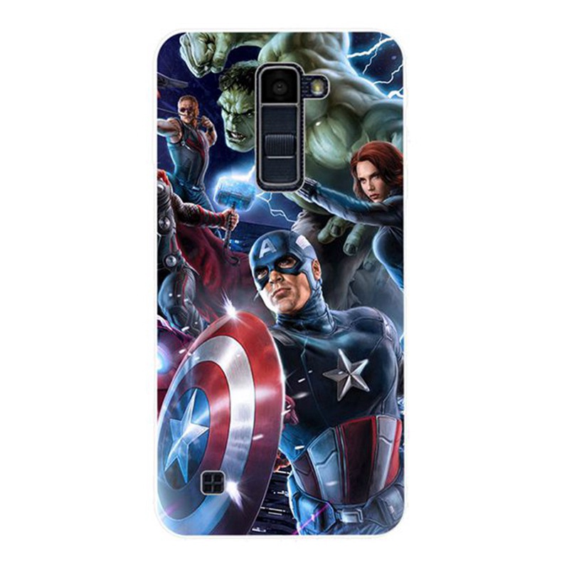 LG K8 K10 2016 2017 X Power Q6 Q8 V20 Stylus 2 Plus 3 V30 Avengers pattern-2 Soft Silicon Case Cover