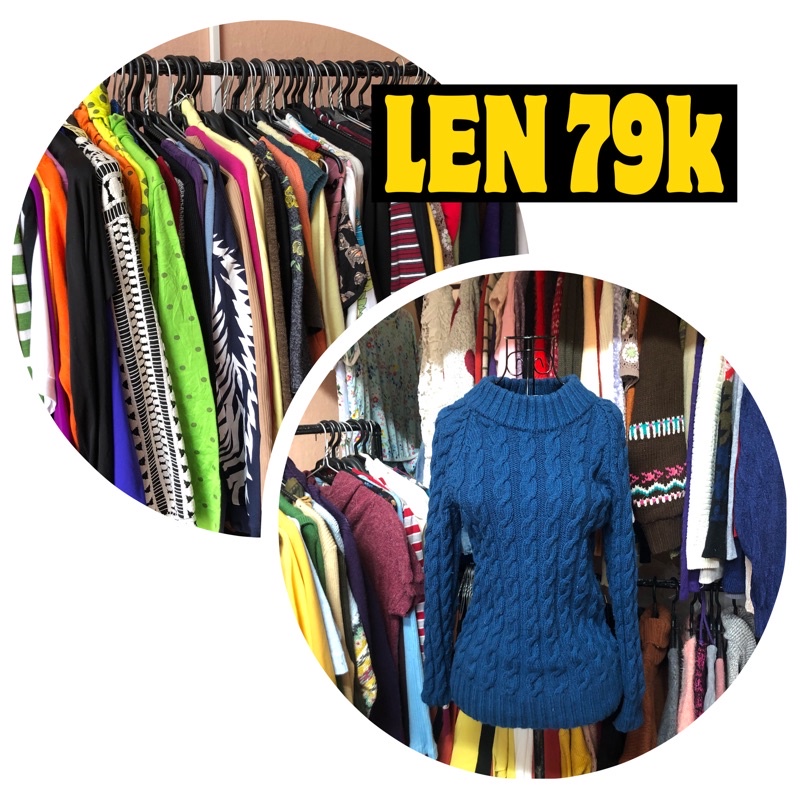ÁO/ VÁY LEN 2ndhand ĐẸP hàng thùng/ hàng si tuyển - ĐỒNG GIÁ 79k
