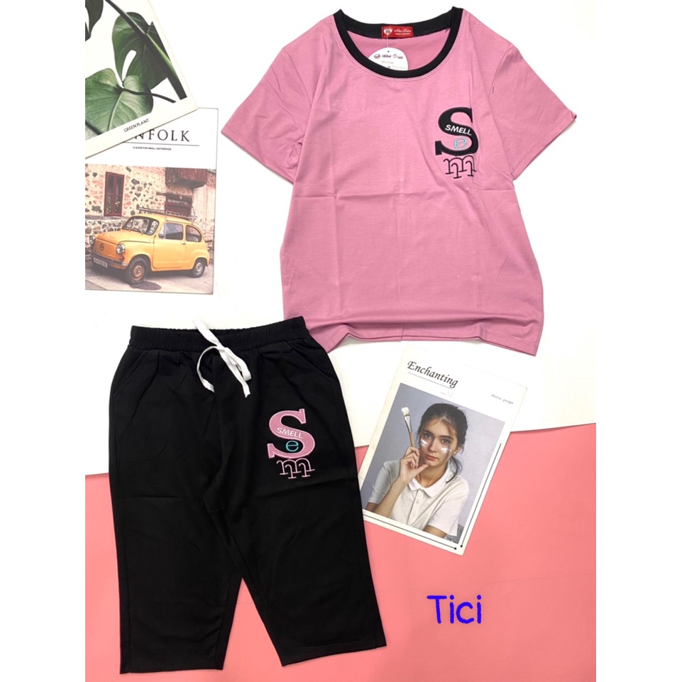 Đồ bộ nữ lững vải cotton tc thêu thời trang