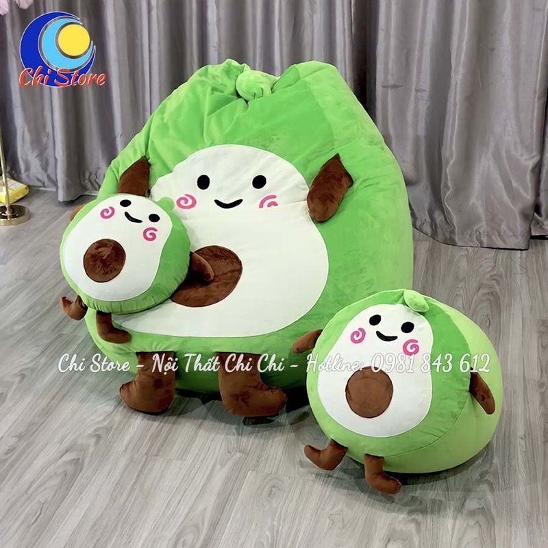 Gối Lười Hạt Xốp Hình Giọt Nước SIZE M, Ghế Lười Hạt Xốp Hình Thú 2 Lớp Có Khoá Kéo Tiện Lợi KÈM HẠT XỐP