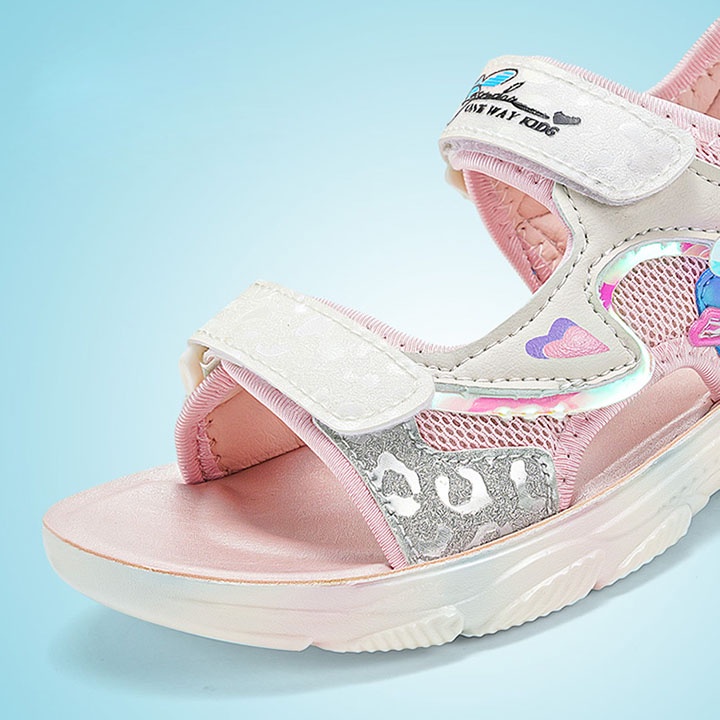 Giày sandal elsa bé gái từ 3-12 tuổi màu hồng SA05
