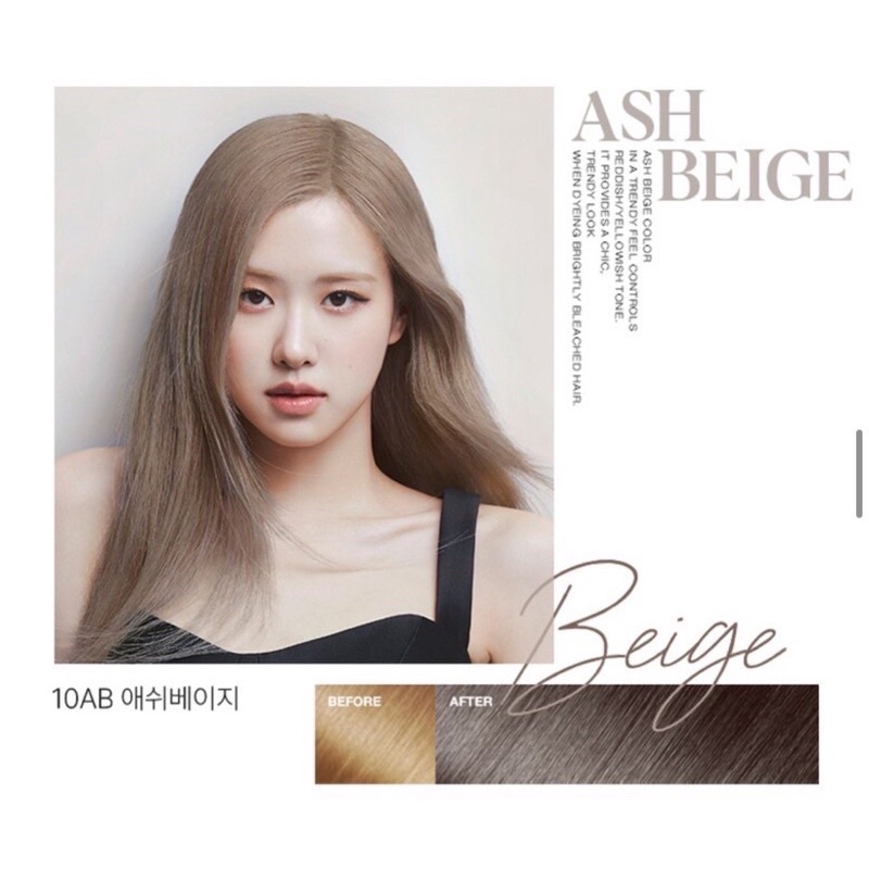 Thuốc Nhuộm Tóc Dạng Bọt Hello Bubble BlackPink màu 10AB Nâu Vàng Khói Mẫu Mới 2022