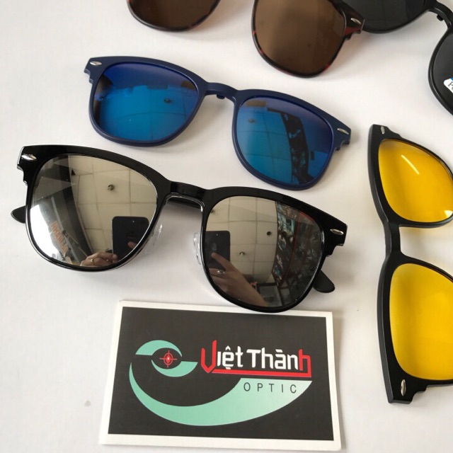 HCM mắt Kính mát đa năng 5 trong 1 râm cận 5 in 1 CLUB