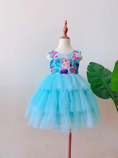 Váy công chúa Elsa hàng Việt Nam thiết kế cho bé từ 11-25 kí