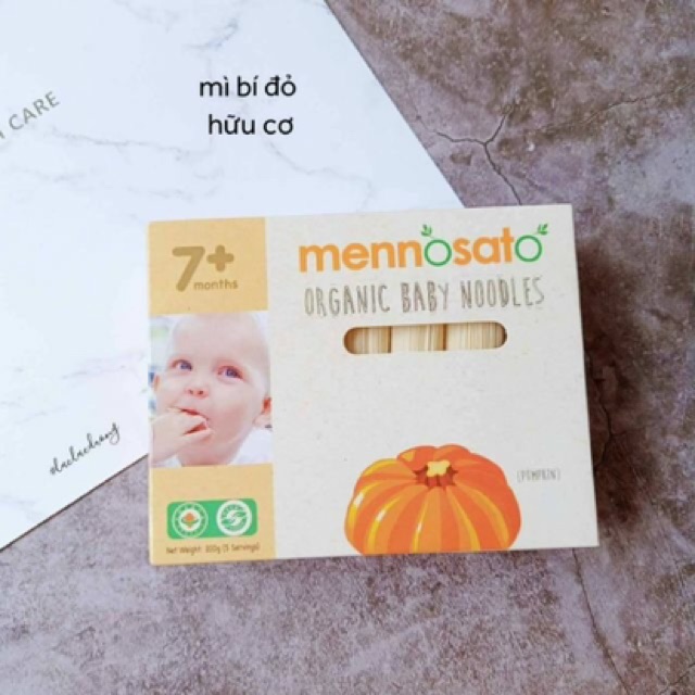 Mỳ sợi rau củ hữu cơ Mennosato 200g cho bé từ 7 tháng