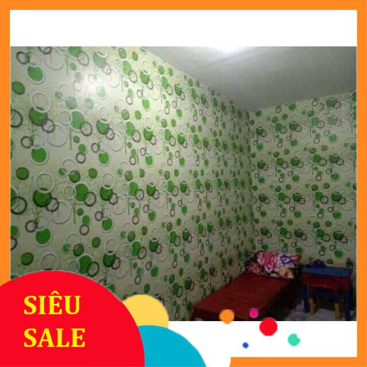 Decal Giấy Dán Tường Ô Tròn𝑭𝒓𝒆𝒆𝒔𝒉𝒊𝒑Giấy Trang Trí Phòng 3D Có Keo Sẵn Quận 0.45 x 10m