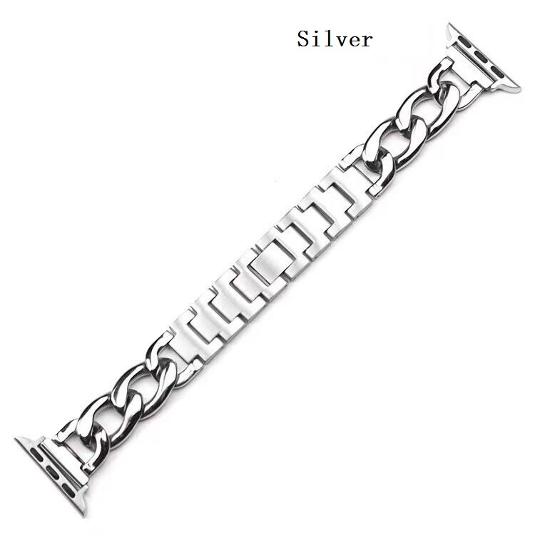 Dây Đeo Bằng Thép Không Gỉ Cho Đồng Hồ Thông Minh Apple Watch 41 / 40 / 38mm 49 / 45 / 44 / 42mm Series Ultra / 8 / 7 / SE / 6 / 5 / 4 / 3 / 2 / 1