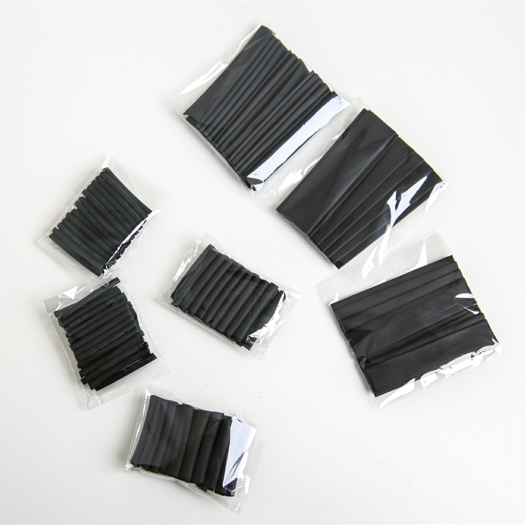 Bộ gen co nhiệt 127pcs; 328pcs; 530pcs gen co nhiệt màu đen