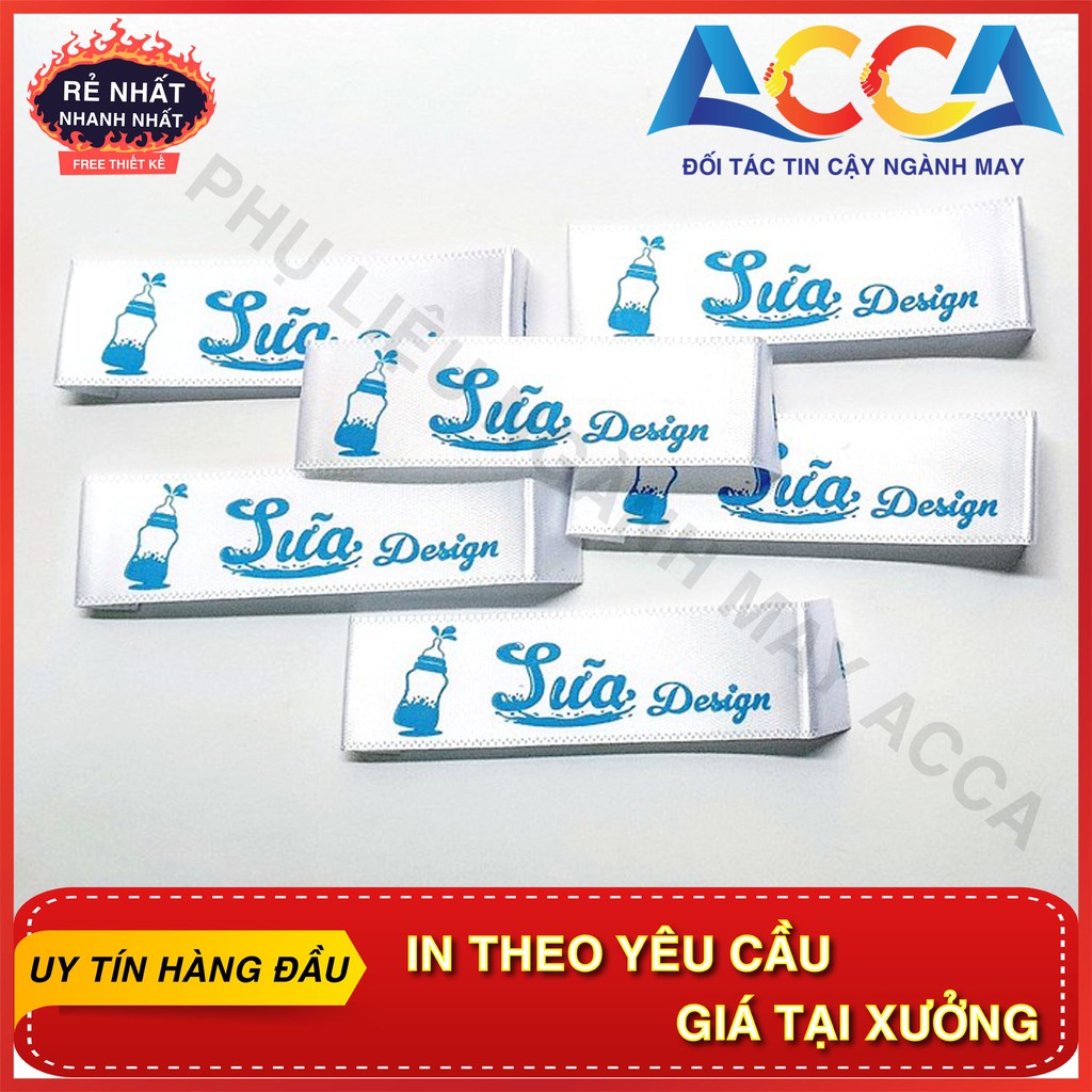 Nhận In Tag, Mác quần áo tại Hà Nội và Các Tỉnh Miền Bắc_Giá cạnh tranh_Giao hàng toàn quốc