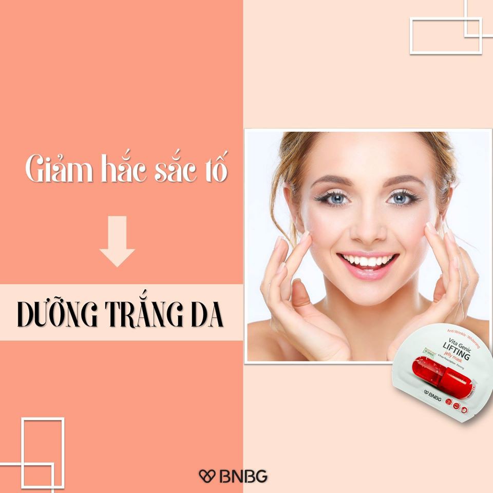 Mặt nạ giấy dưỡng da cấp ẩm giúp nâng cơ và săn chắc da BNBG Vita Genic Lifting Jelly Mask (Vitamin A) 30ml