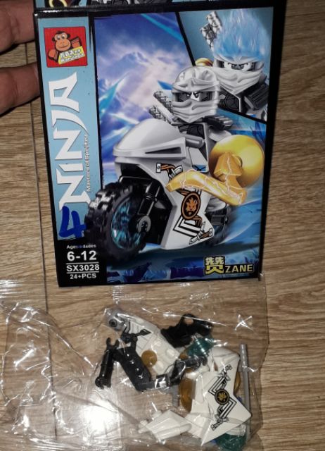 Lắp ráp Lego_Ninja 1 hộp Cỡ xe mô tô 3028 có nhiều chi tiết bằng nhựa ABS