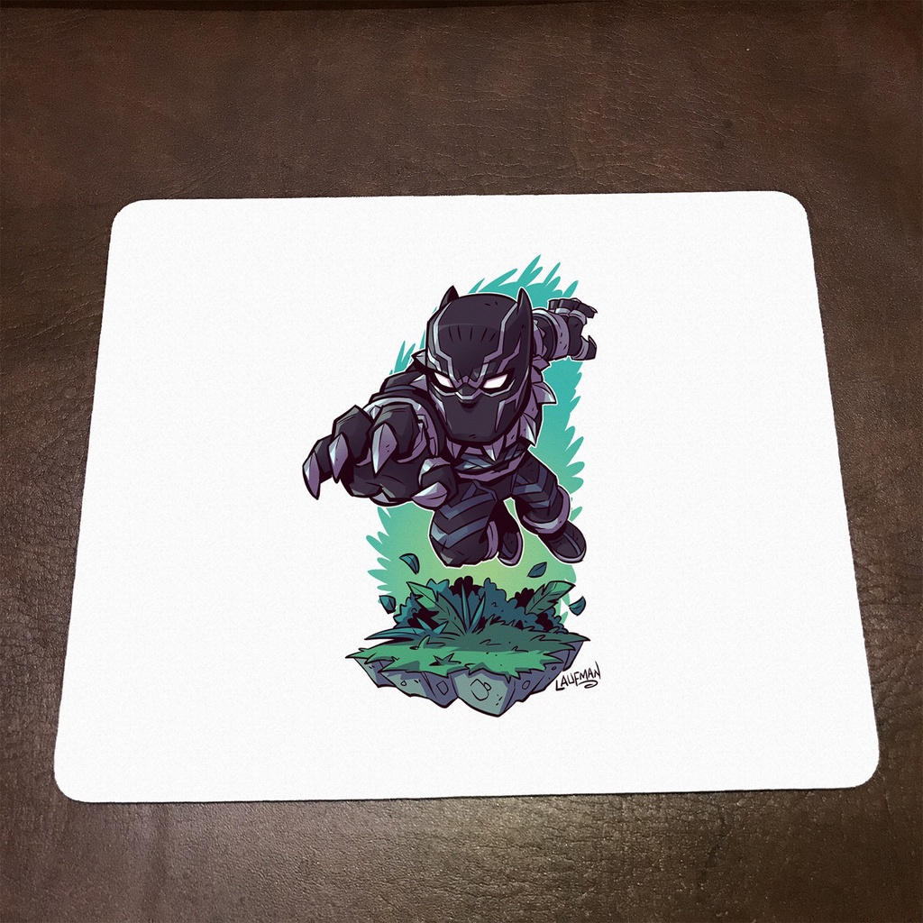 Lót chuột máy tính Marvel BLACK PANTHER - Mẫu 2 Mousepad cao su êm ái, nhận in theo yêu cầu