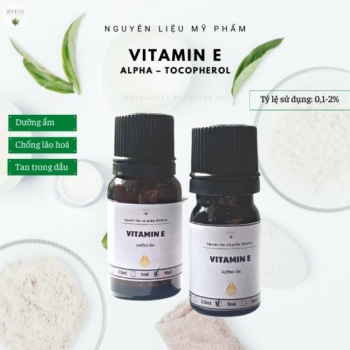 Vitamin E (Alpha – Tocopherol) 10ML - Nguyên liệu mỹ phẩm dưỡng ẩm da