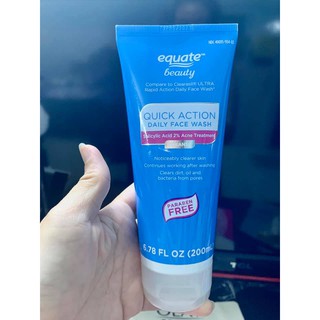 SỮA RỬA MẶT TRỊ MUN EQUATE BEAUTY QUICK ACTION DAILY FACE WASH