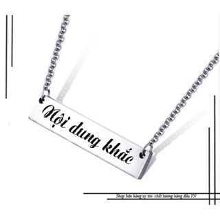 Dây Chuyền Khắc Tên Theo Yêu Cầu