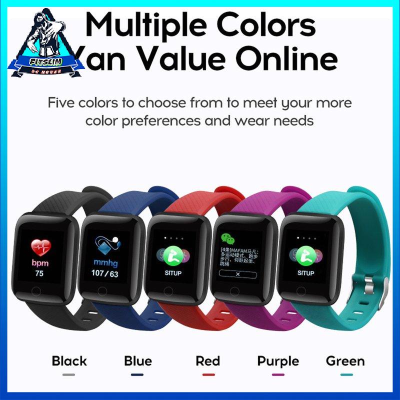 [Fitslim] 116 Plus Smart Watch 1.3 Inch Tft Color Screen Waterproof Sports Smart Watch