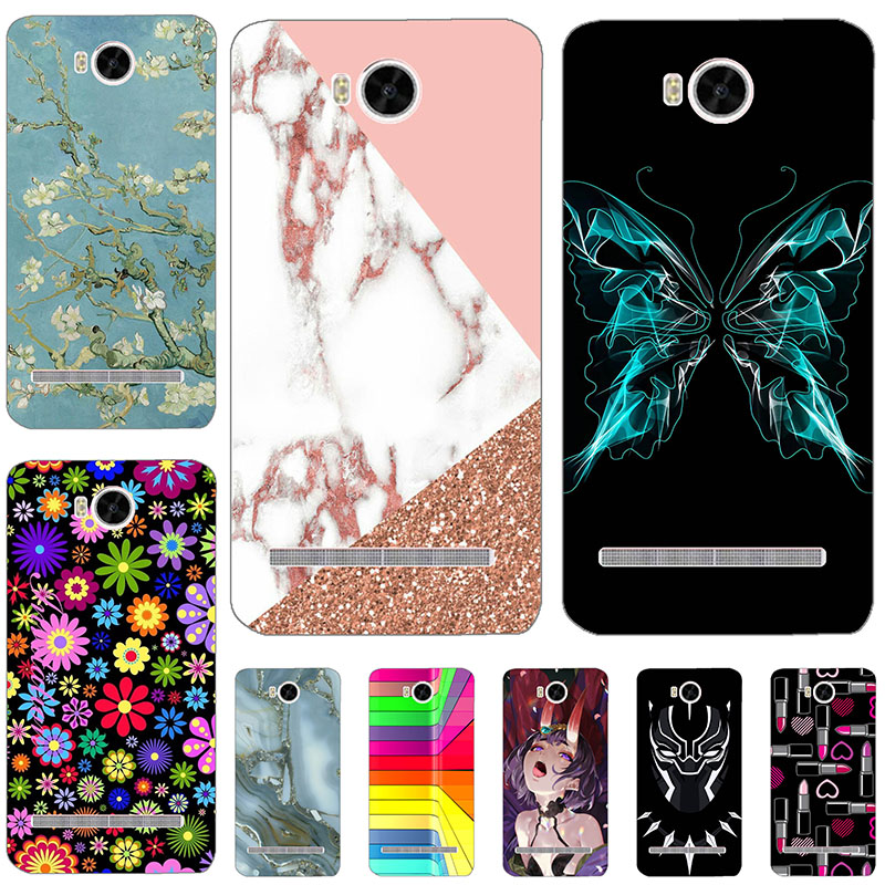 Huawei Y3 2 Y3II-U22 LUA-U22 Lua-L21 4.5" Soft Silicone TPU Cute Lovely Flower Phone Cover