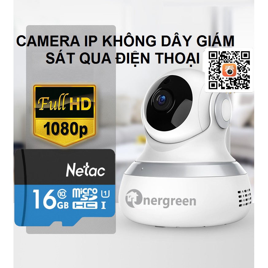 Camera 2 Anten Energreen Cloud 1080P + Thẻ Nhớ 16GB