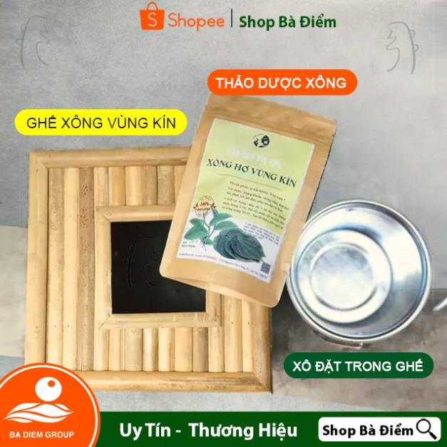 Bộ Xông Hơi Vùng Kín Đầy Đủ | Combo Ghế Xông Hơi + Thảo Dược Xông Vùng Kín | Xông Sản Phụ, Xông Trĩ - Shop Bà Điểm