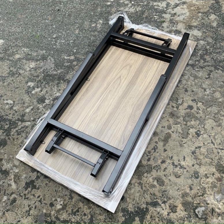Bàn làm việc gấp gọn văn phòng giá rẻ khung sắt sơn tĩnh điện chống gĩ hiện đại Trường Mai