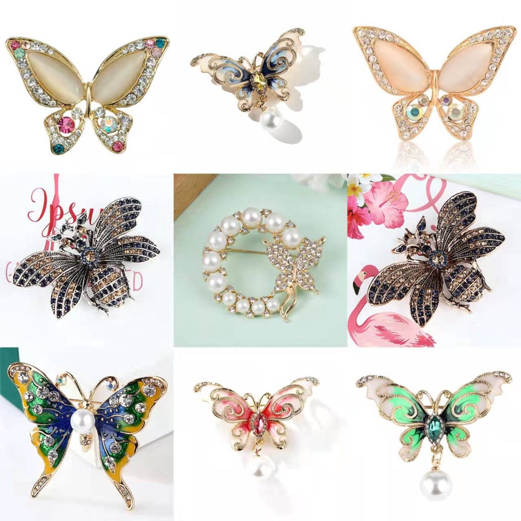 Y●Ghim Cài Áo Hình Chú Ong Nhỏ Đính Đá Pha Lê