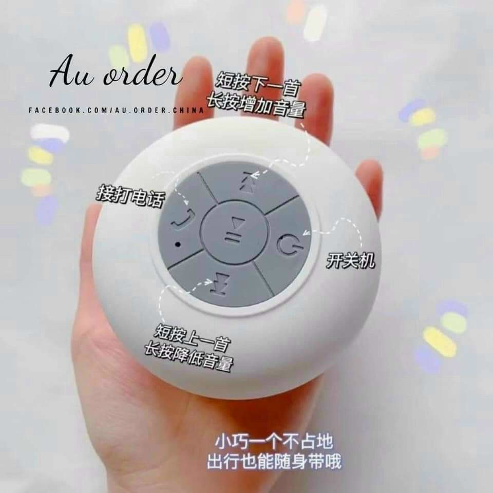 Loa Bluetooth Chống Nước Mini, Loa Chống Nước Gắn Tường Nhà Tắm Tặng Kèm Stick Cute