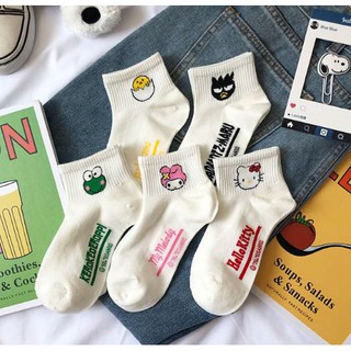 Vớ cotton cổ ngắn Cute Team