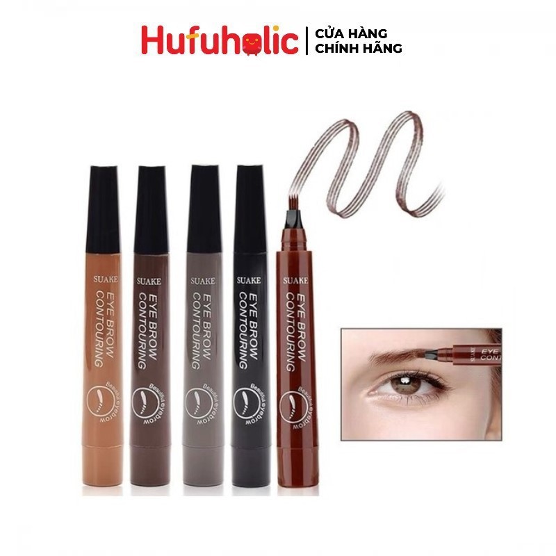 Chì kẻ mày gẩy sợi SUAKE 4 ngòi nét mảnh lâu trôi Eye Brow Contouring 5g SUKE01