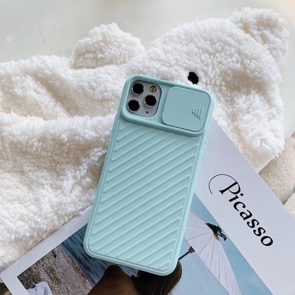 Ốp điện thoại mềm có cửa sổ che camera sáng tạo cho iPhone 11 11Pro Max XR XS MAX X 6 6S 7 8 Plus