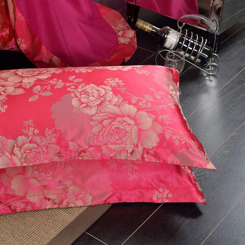Vỏ gối bằng lụa satin và lụa lạnh thời trang kích thước 48x74cm cho mùa hè