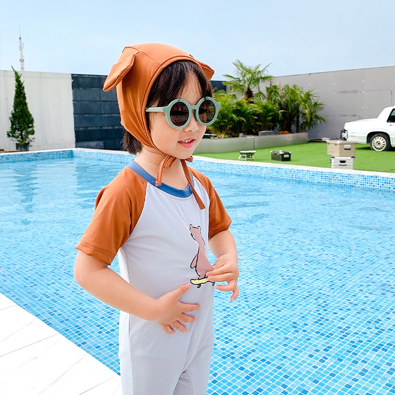 Bộ Đồ Bơi Hình Gấu Dễ Thương Cho Bé
