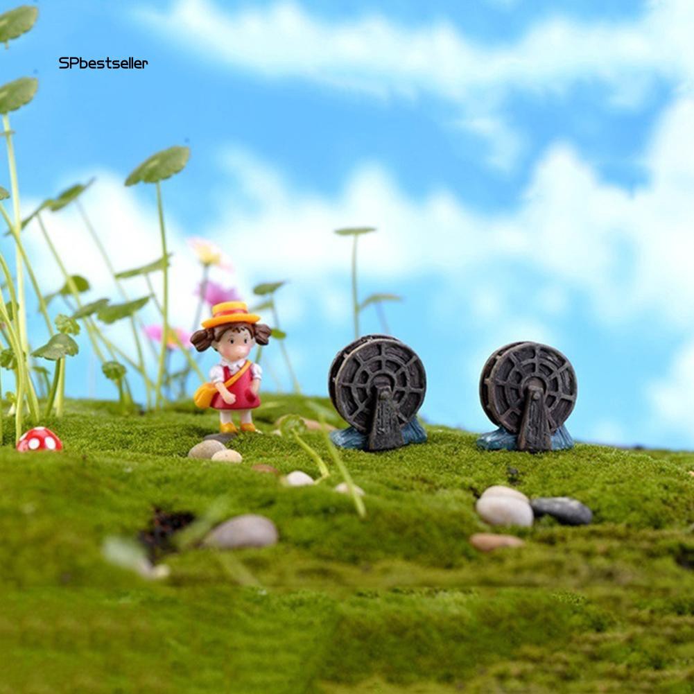 Bộ 2 bánh xe nước mini trang trí hồ cá xinh xắn