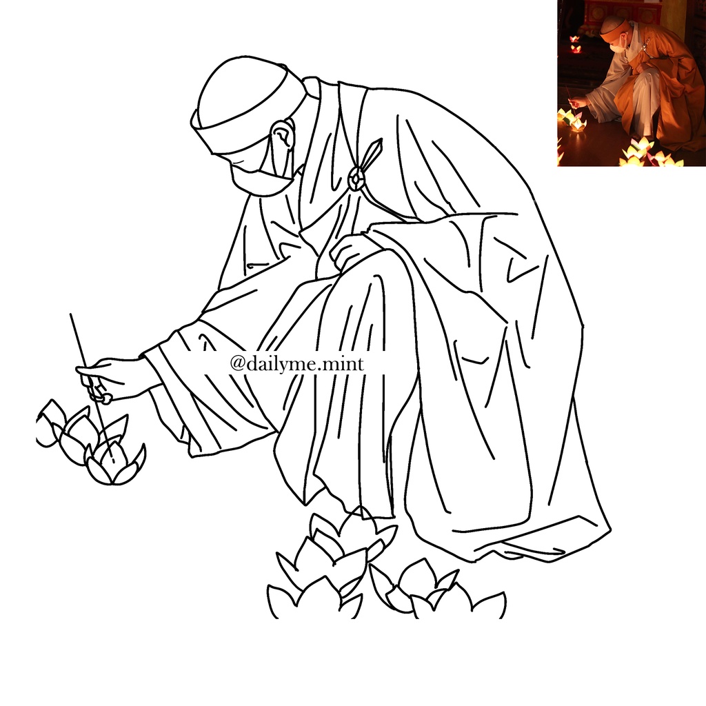 Vẽ Line, Chibi theo yêu cầu không tô màu - dailyme