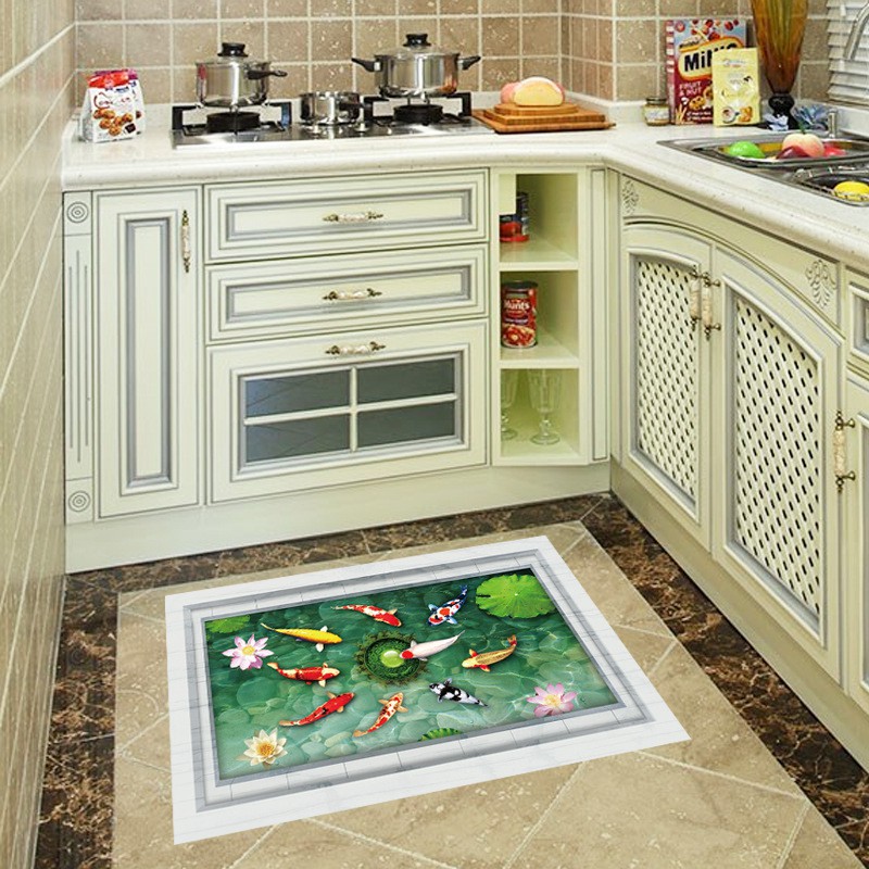 [Nhập BEAUTIFUL Giảm 15%] Decal dán tường - Giấy dán tường - QUẦN NGƯ HỘI TỤ - Decal nguyên miếng - MJ8031B