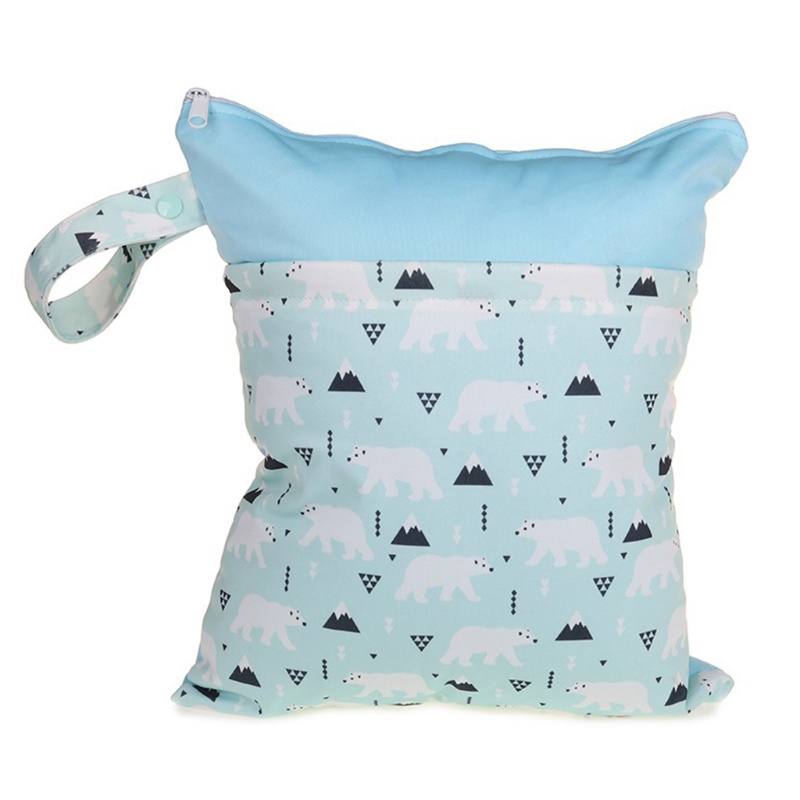 Túi Đựng Bỉm Chống Thấm Nước Tái Sử Dụng Được Kích Thước 30x36cm