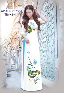Vải áo dài hoa sen