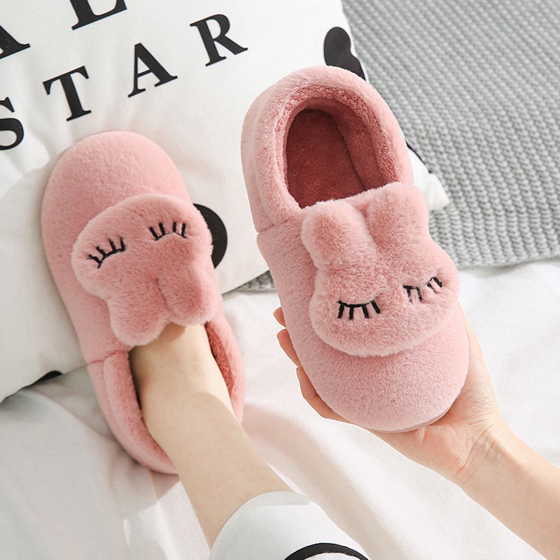 Dép bông đi trong nhà chống trượt giữ ấm mùa đông thiết kế thời trang cho nữ