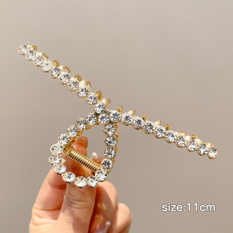 Kẹp Tóc Kim Loại Phong Cách Retro Hàn Quốc Xinh Xắn Cho Nữ