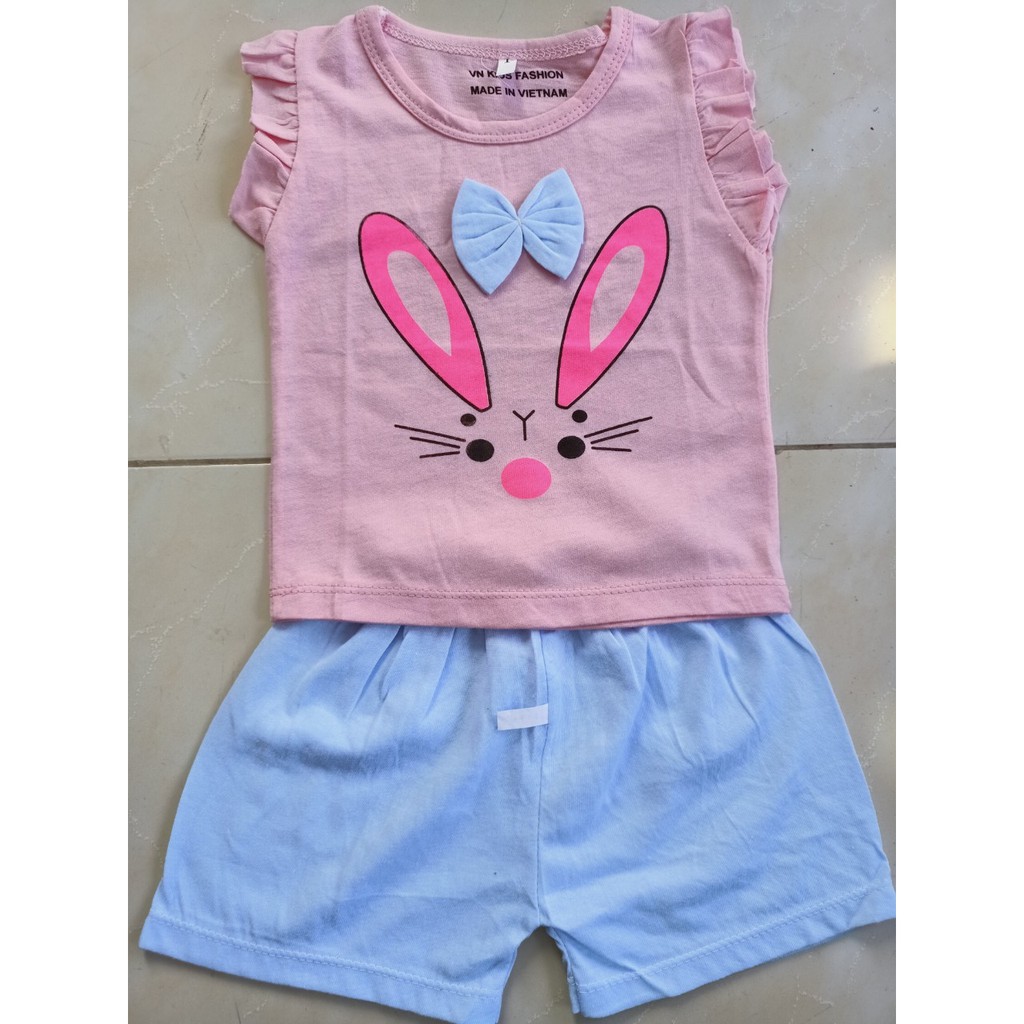 Set quần áo bé trai bé gái 0-1 tuổi Vải Thun Dệt Kim Siêu Thoáng Mát