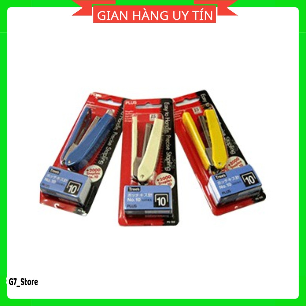 (SALE) Dập ghim/bấm kim 10 PLUS Tặng kèm 2 hộp đạn ghim