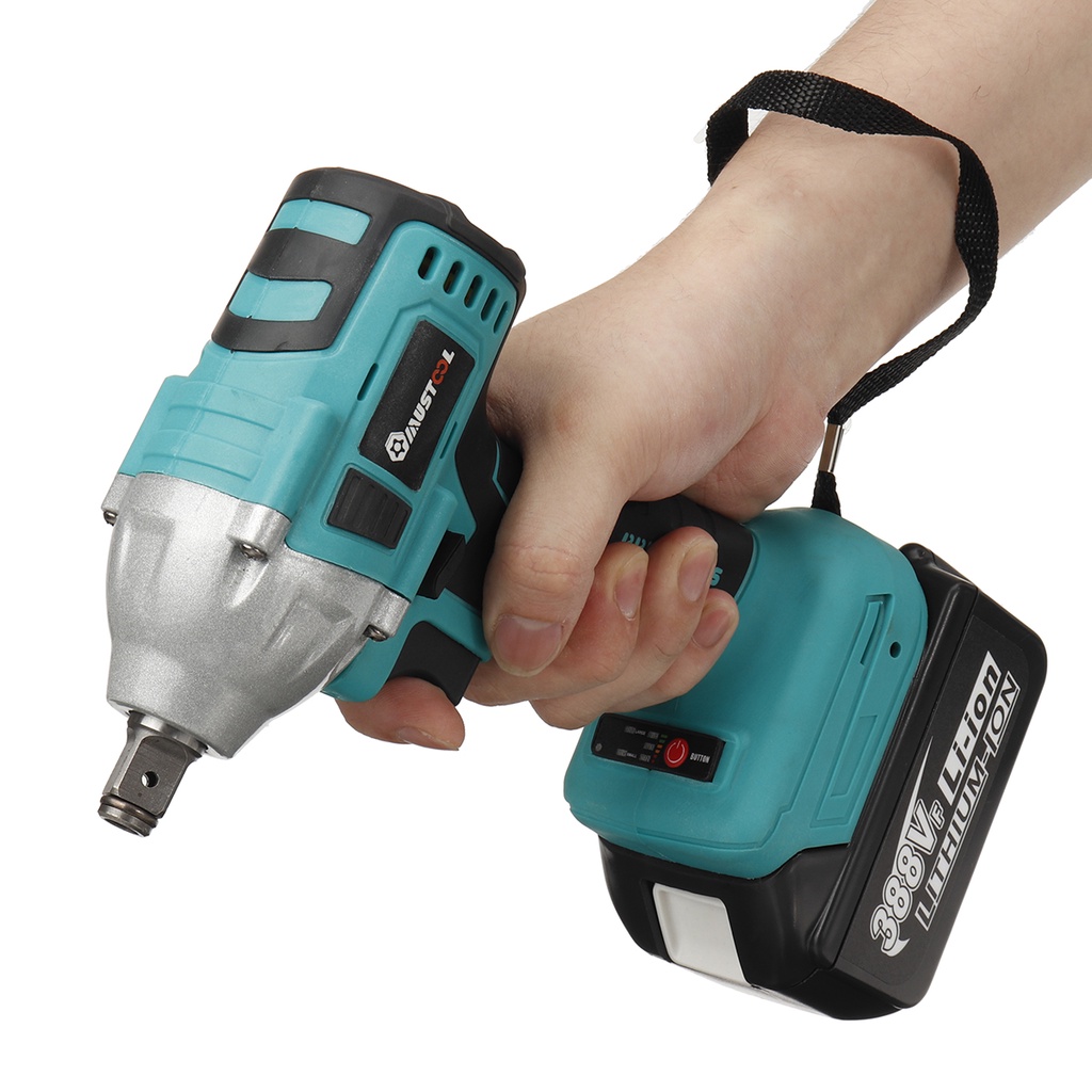 Cờ Lê Điện Không Chổi Than 800n.m 1 / 2 Pin 18v Có Thể Sạc Lại Tiện Dụng
