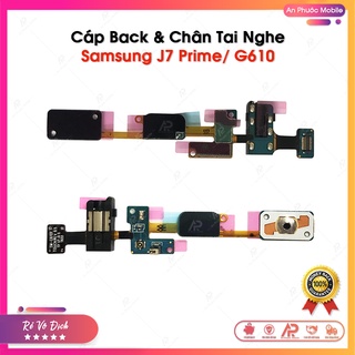 Cáp Phím Back và Chân Cắm Tai Nghe Samsung J7 Prime / G610 Zin Bóc Máy