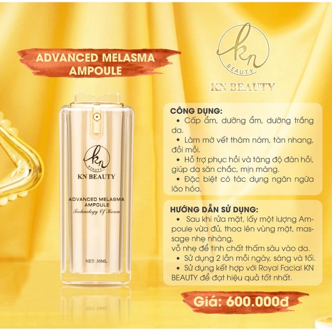 &lt;Nhận quà ngay&gt; Combo 3 sản phẩm nâng cơ trẻ hóa da Royal KN Beauty: Tinh chất dưỡng + Kem Dưỡng + sữa rửa mặt