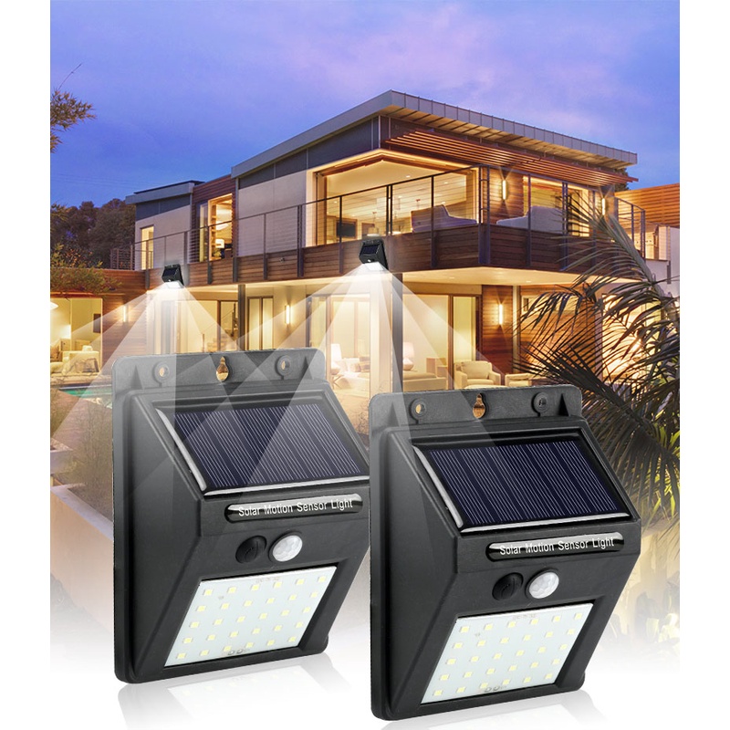 Đèn Led Năng Lượng Mặt Trời Kèm Cảm Biến Bật Tắt Tự Động