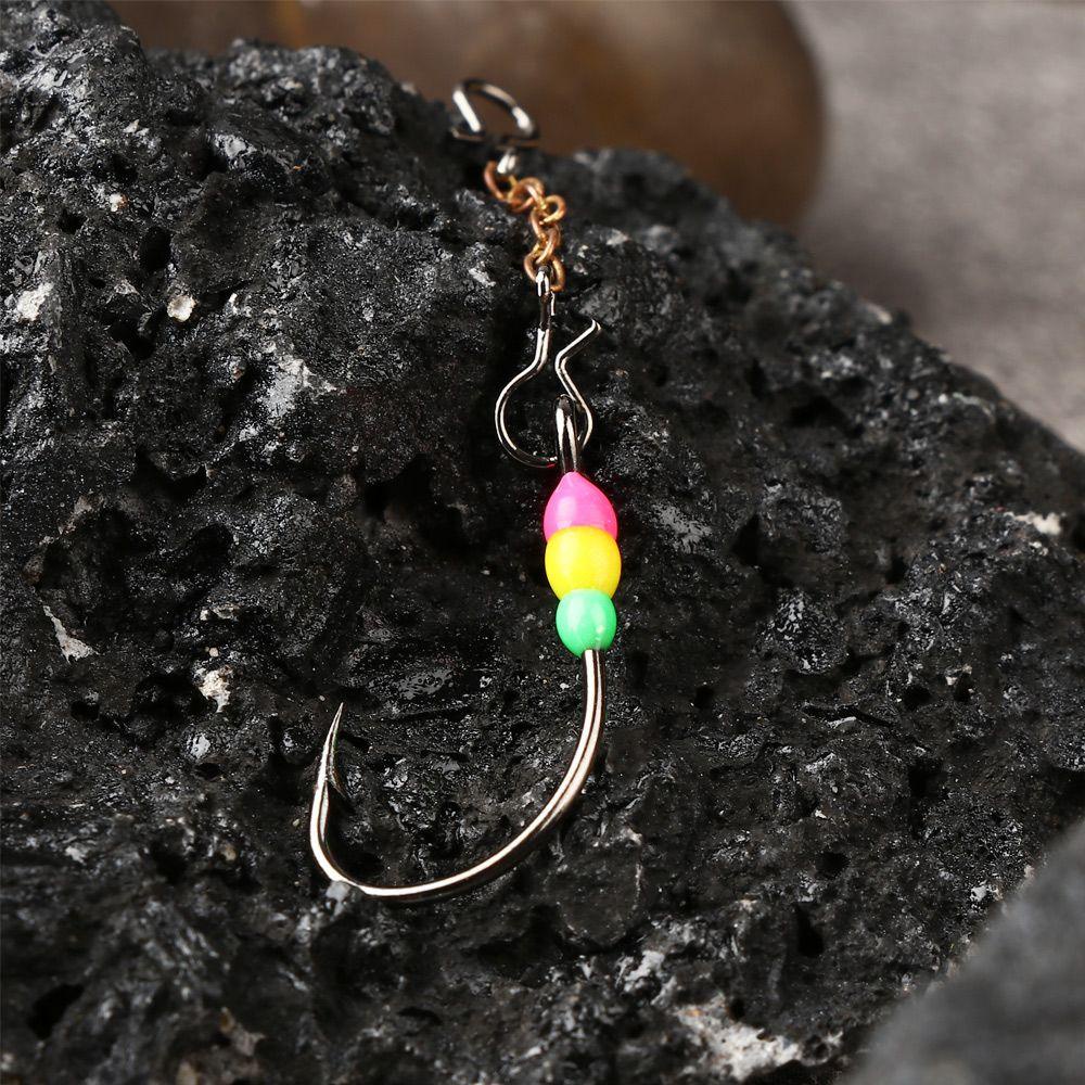 Set 5 Móc Câu Cá Dạng Chuỗi Hạt Cứng Hình Cá Voi Nhân Tạo