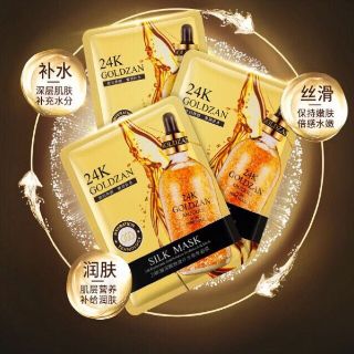 Bán Hộp 10 miếng Mặt nạ lụa 24k goldzan