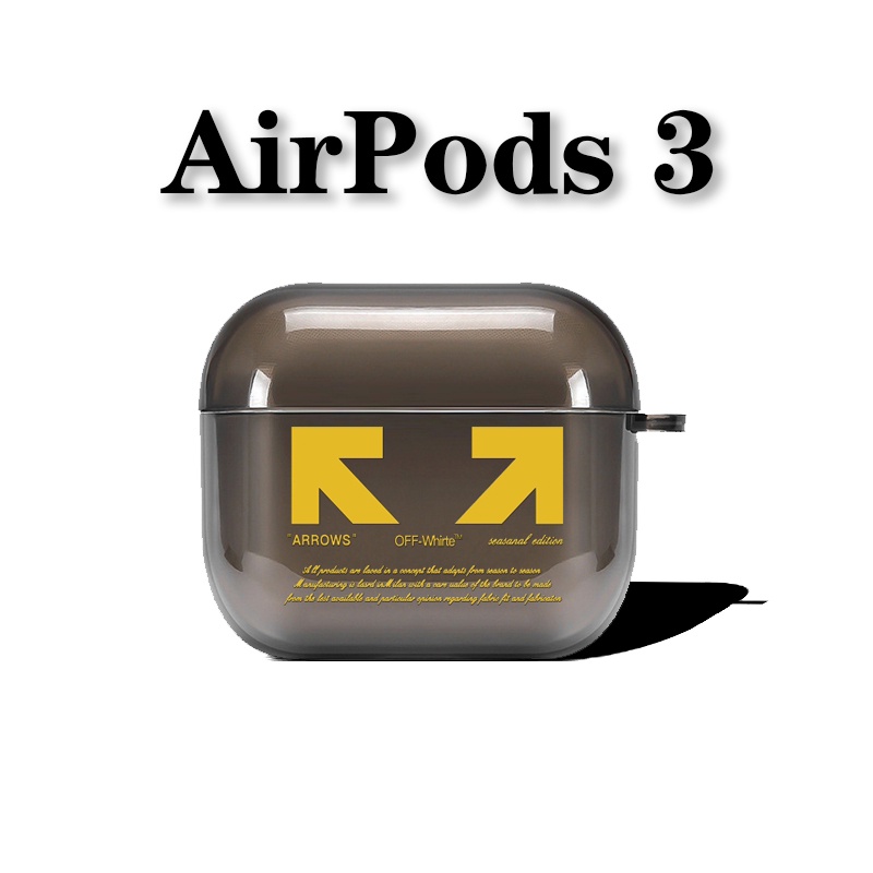 Vỏ Bảo Vệ Hộp Sạc Tai Nghe compatible AirPods 2/ Pro/ compatible AirPods 2/ Pro Off2021 3Gen Thời Trang