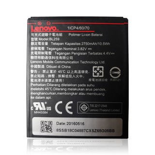 Pin Lenovo Vibe K5 A6020 2750mAh Original Battery - Model: BL259