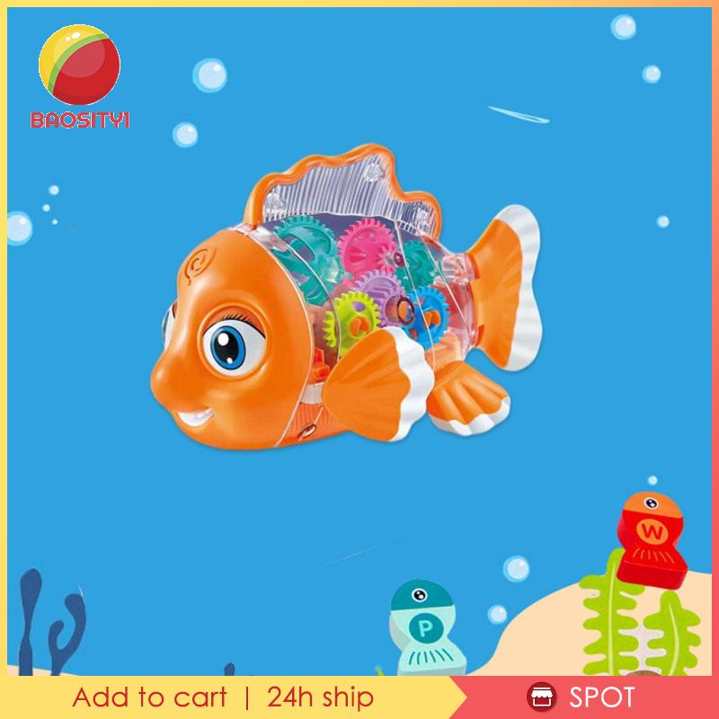 [Baosity1] Đồ Chơi Đèn LED Đuôi Xoay Có Nhạc Thông Dụng Làm Quà Tặng