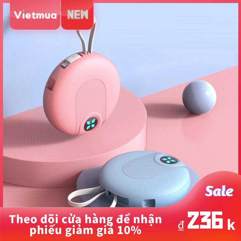 Sạc Dự Phòng Hình Tròn 3 Cổng Usb Siêu Mỏng Dễ Thương